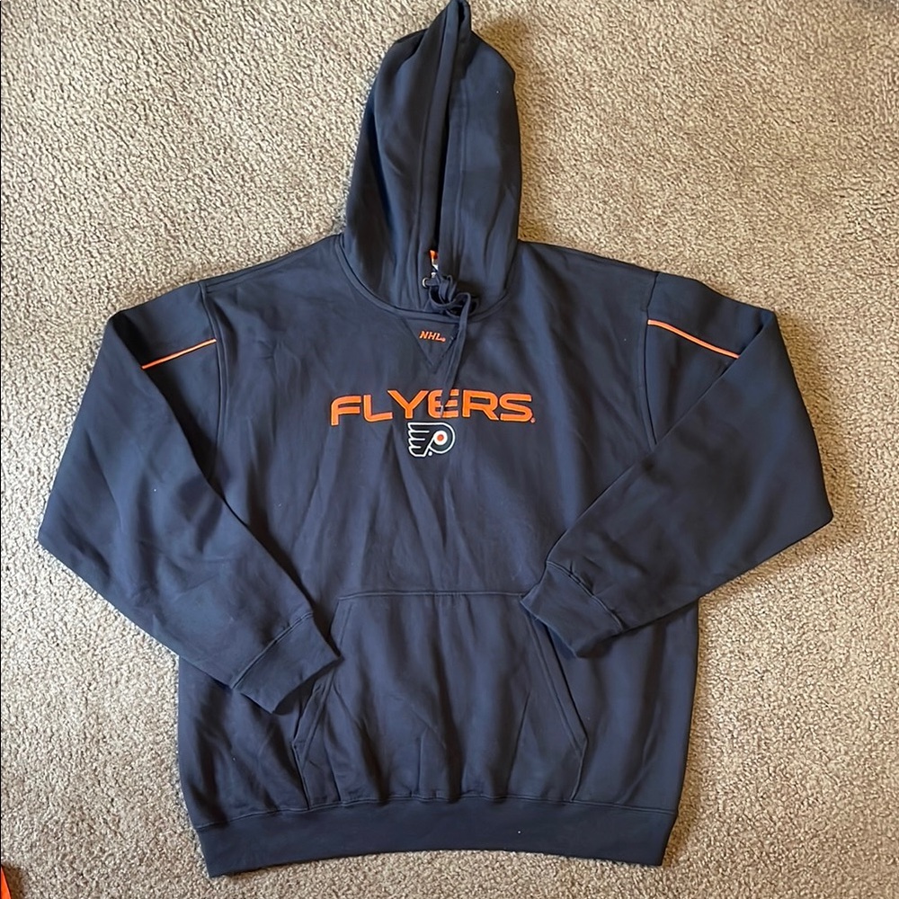 Majestic Black and Orange Flyers Hoodie